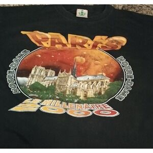Rare Paris Notre-Dame Millenaire 2000 Tee-Shirt